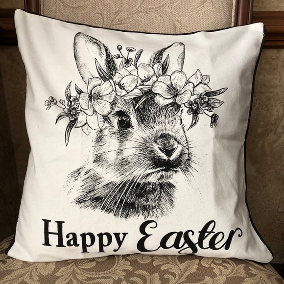 Buffalo Check Easter Blessings Pillow Cover - Picture 3 of 6